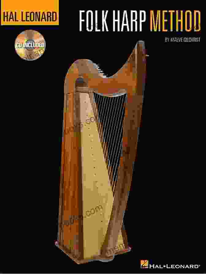 A Beautiful Folk Harp With Intricate Carvings, Depicted In The Hal Leonard Folk Harp Method Hal Leonard Folk Harp Method