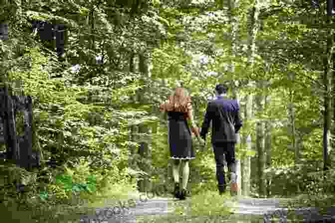 A Couple Walking Hand In Hand Through A Forest, Surrounded By Lush Greenery. Manifesting Love: Real Life Love Stories Of Conscious Relationships Co Created With The Universe