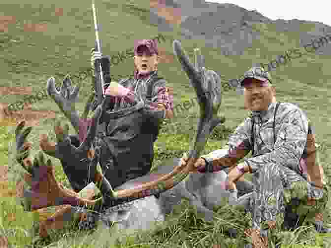 A Group Of Caribou Hunters Pose For A Photo With Their Kill. Gamed (Minnesota Caribou 4) Colleen Charles