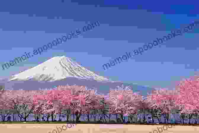 A Panoramic View Of Japan's Stunning Landscape, With Rolling Hills, Cherry Trees In Full Bloom, And A Traditional Pagoda In The Distance. Cherry Blossoms Sushi And Takarazuka Seven Years In Japan