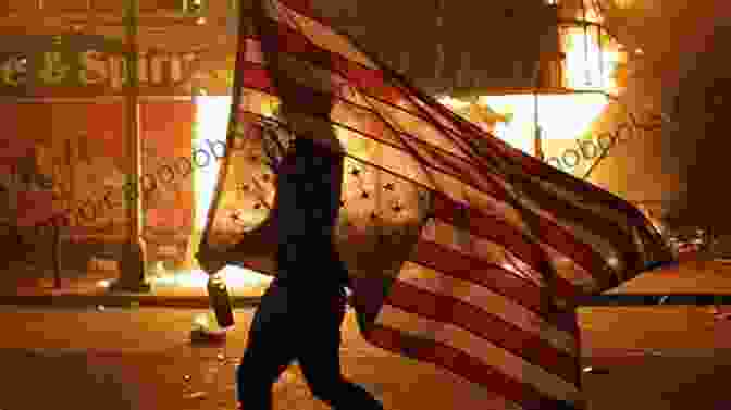 A Photograph Of The Rochester Riot, With Buildings Burning In The Background And Protesters In The Foreground The Net (Rochester Riot 6)