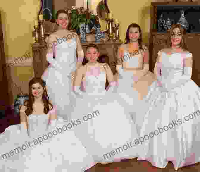 A Stunning Image Of A Debutante Ball, With Young Women In Elegant Gowns Dancing Beneath Twinkling Chandeliers Murder At The Debutante Ball (Cleopatra Fox Mysteries 5)