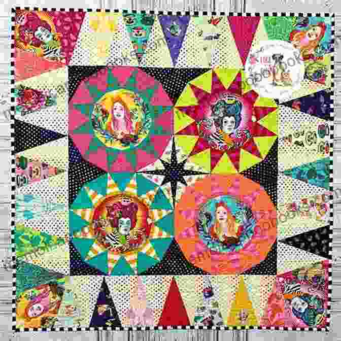 A Vibrant Tula Pink Quilt Featuring A Whimsical Moon And Star Design Quilts From The House Of Tula Pink: 20 Fabric Projects To Make Use And Love