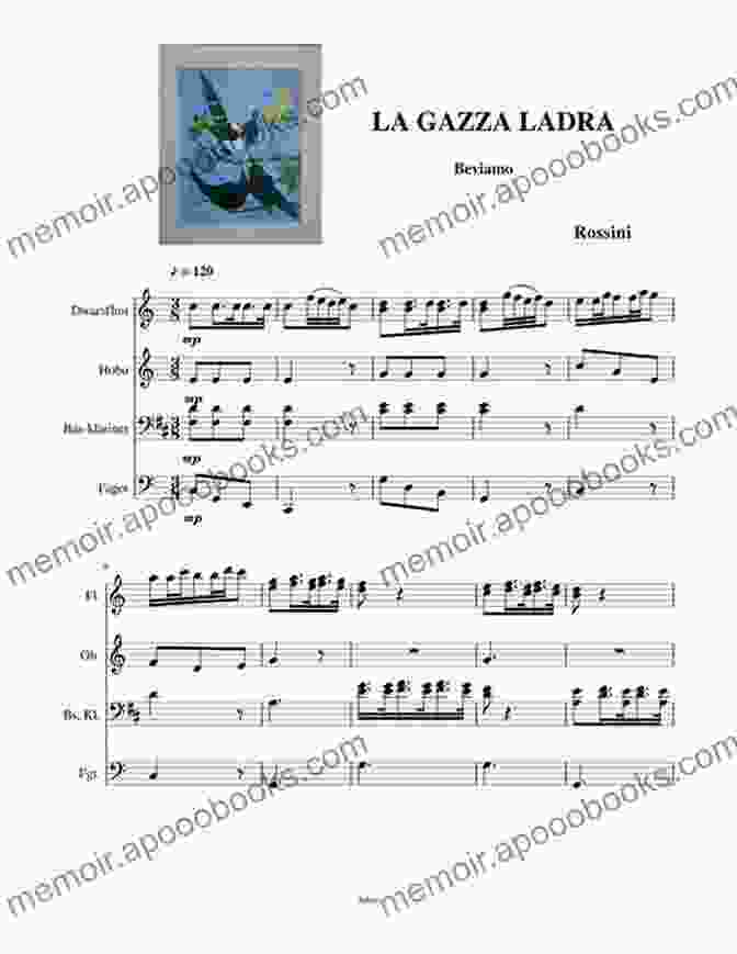 Alto Flute La Gazza Ladra Overture For Flute Quartet Sheet Music (G Alto Flute) La Gazza Ladra Overture For Flute Quartet: The Thieving Magpie (La Gazza Ladra Flute Quartet (s S A B ) 3)