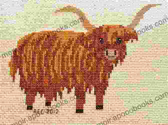 Crazy Cow Lady Cross Stitch Pattern