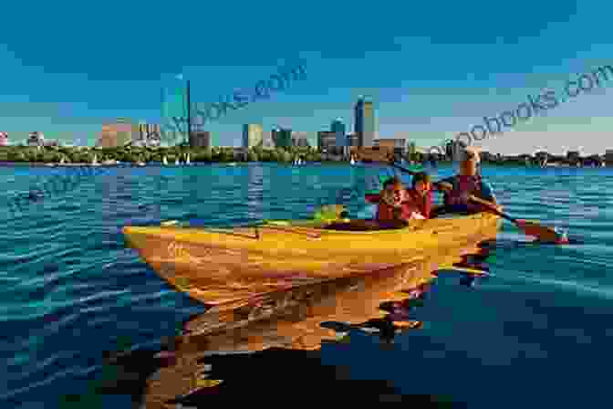 Kayakers Enjoying The Mystic River, With The Boston Skyline In The Background The Mystic River A Natural And Human History And Recreation Guide