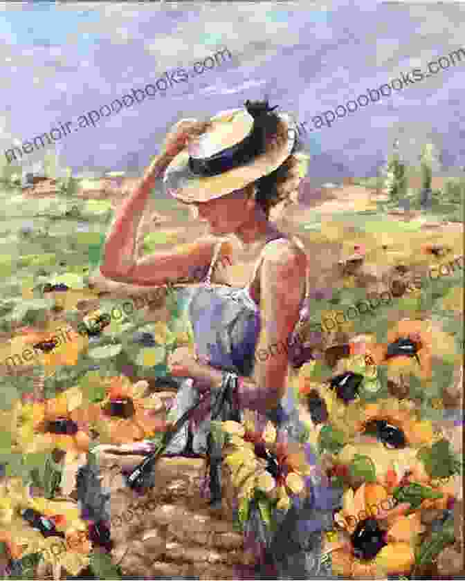 Painting Of A Young Girl Surrounded By Vibrant Flowers A Life Of Color Arya Biju