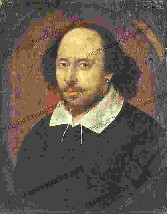 Portrait Of William Shakespeare, A Man With Long Hair And A Beard, Wearing A Hat And Doublet. Early Reviews Of English Poets