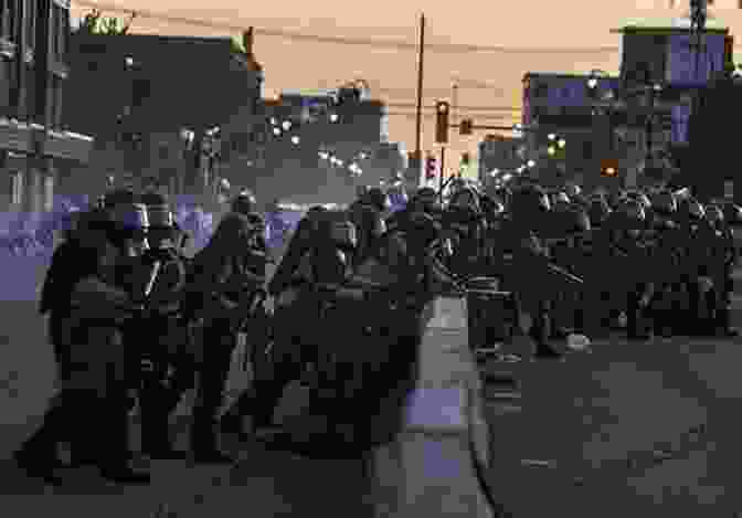 Protestors Facing Off Against Police During The Rochester Riot The Line (Rochester Riot 5)