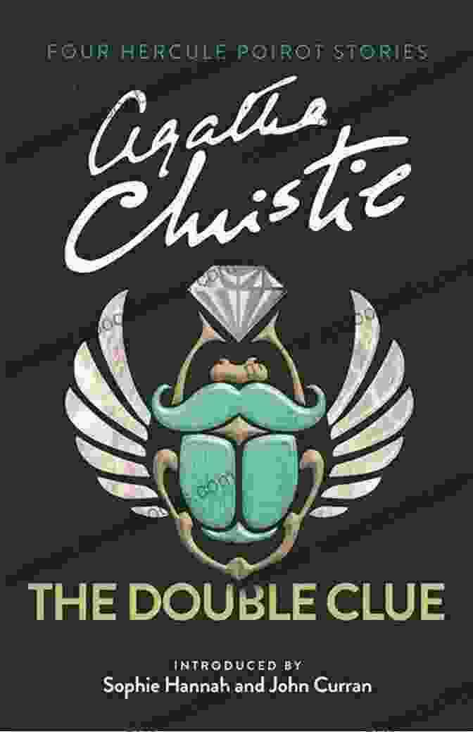 The Double Clue Book Cover Featuring A Man And Woman In Silhouette Against A Dark Background With The Title In Bold Letters The Double Clue Agatha Christie