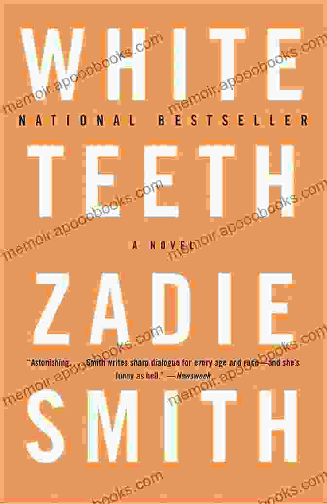 White Teeth Book Cover Featuring A Diverse Group Of Characters Against A Vibrant Cityscape. White Teeth (Vintage International) Zadie Smith